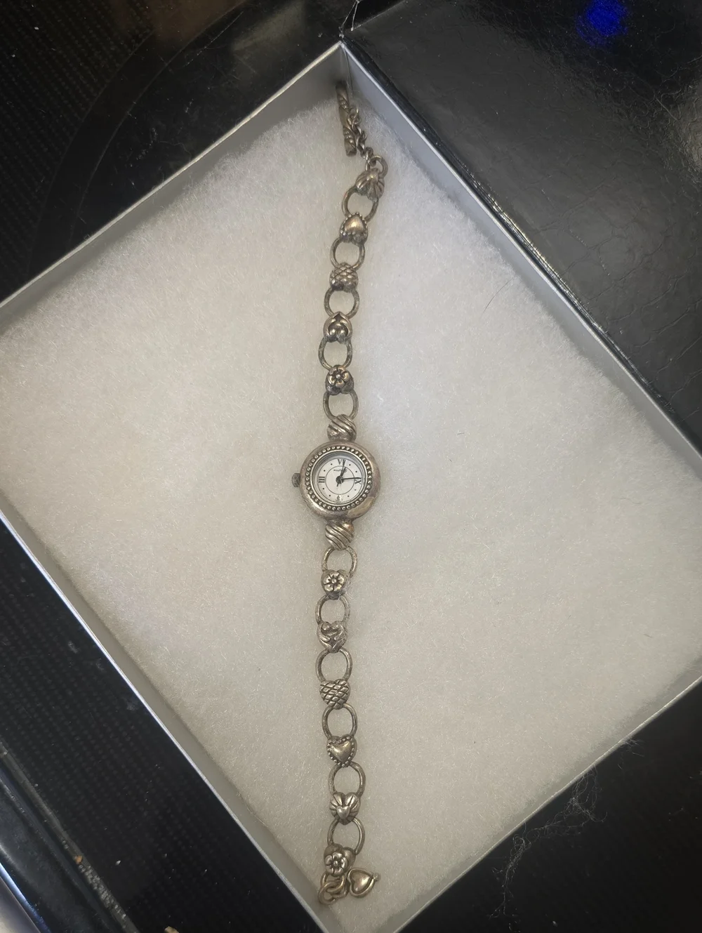 Brighton Silver-Tone Women'sWatch - Elegant Chain Link Design - NEEDS BATTERY